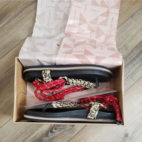 Anthropologie Rope Thong Wrap Sandals Size EU 40 NIB - Picture 9 of 12